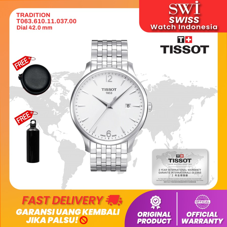Jam Tangan Pria Analog Tissot T063.610.11.037.00 Tradition