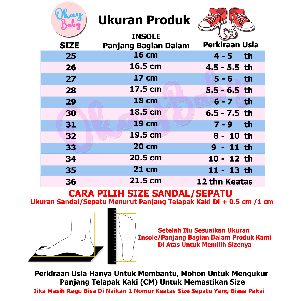 PROMO 12.12 PUNCAK Okaybaby B308 Sandal Pesta Anak Perempuan Sendal Fashion Terlengkap