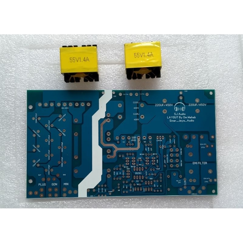 pcb smps hb 1000w ir2153 sudah termasuk trafo revisi