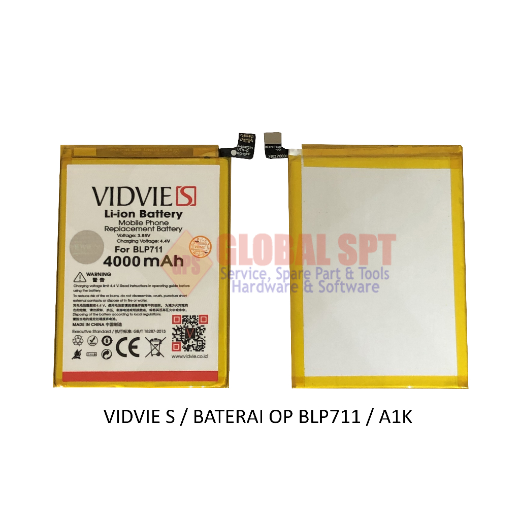 VIDVIE S / BATERAI OPPO BLP711 / BATRE A1K / BATERE