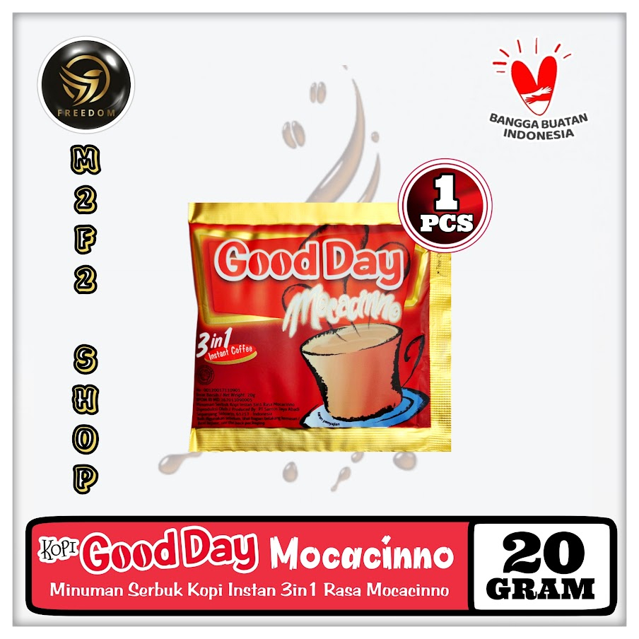 

Kopi Good Day Mocacinno Sachet | GT - 20 gr (Kemasan Satuan)