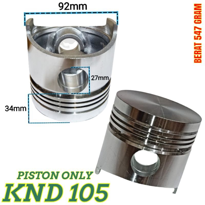 KND 105 PISTON ONLY SEHER 92MM UNTUK MESIN DIESEL KUBOTA 10.5 PK