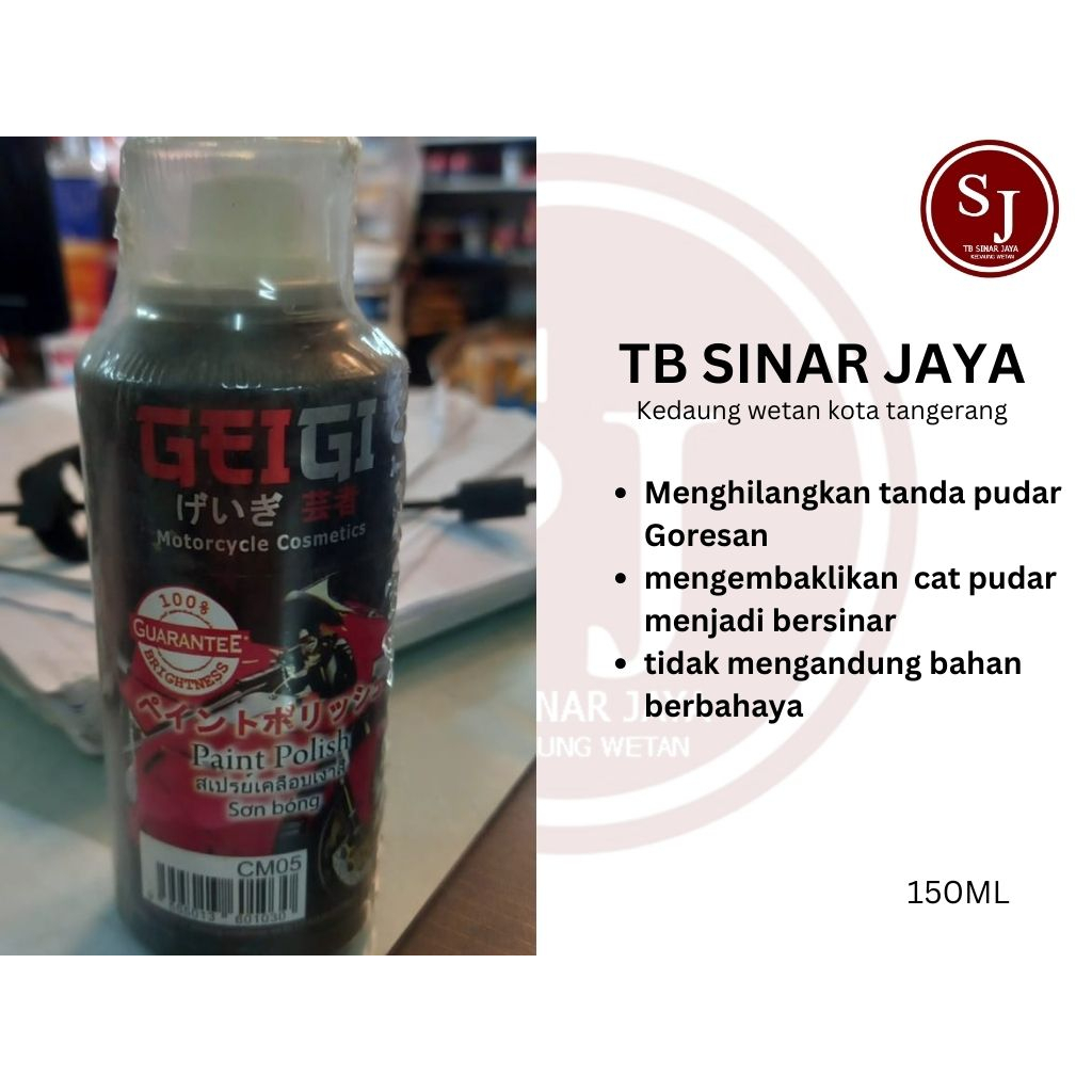 PAINT POLIS SAMURAI GEIGI CM - 05 - Mengkilap body kendaraan 150 ML