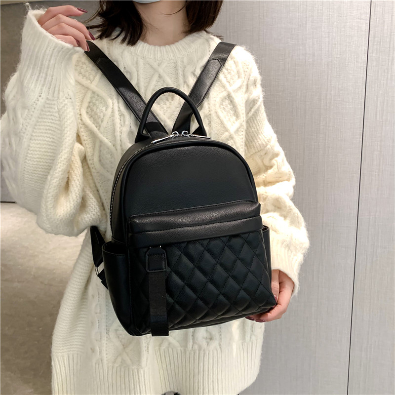 BJ32189 - BLACK/KHAKI/PINK/WHITE - TAS RANSEL JINJING HANDBAG SLEMPANG WANITA FASHION KOREA CHINA IMPORT MODIS ELEGAN TERMURAH TERLARIS TERBARU BAGSTORE JAKARTA TAS BATAM LT2189