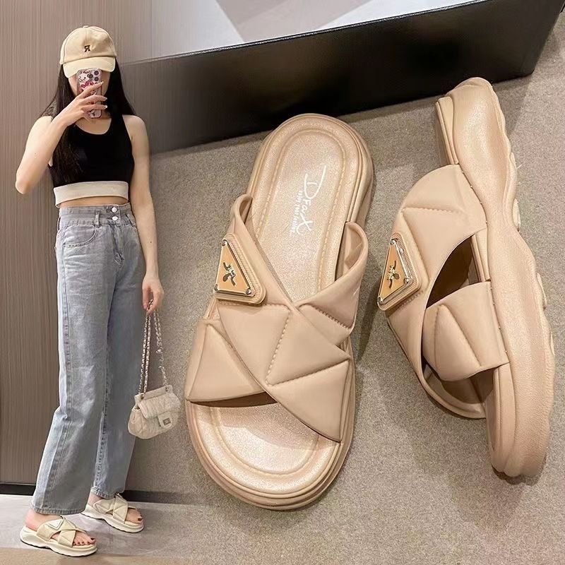 Sandal Slop Jelly Wedges Dfax Calina Silang Import High Quality