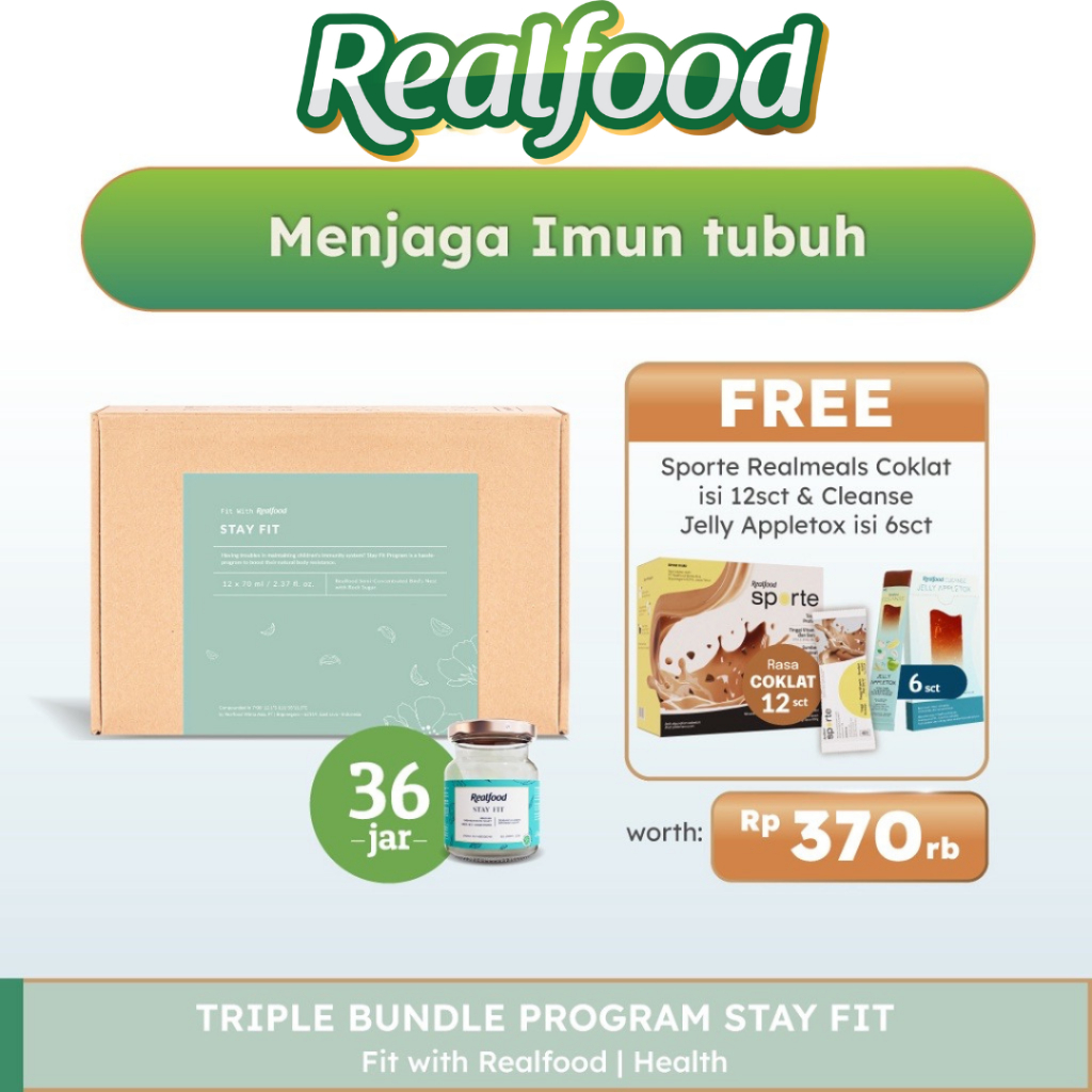 

Realfood Triple Bundle Stay Fit Free Gift