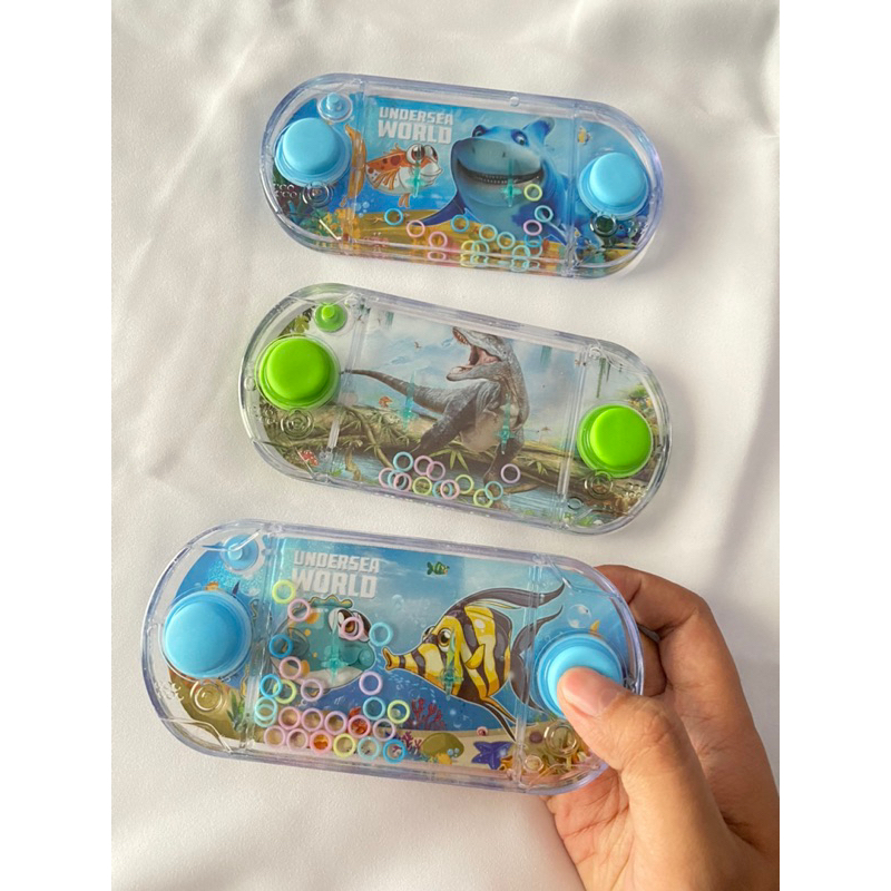 Mainan anak air ring transparan / Game air pencet ring