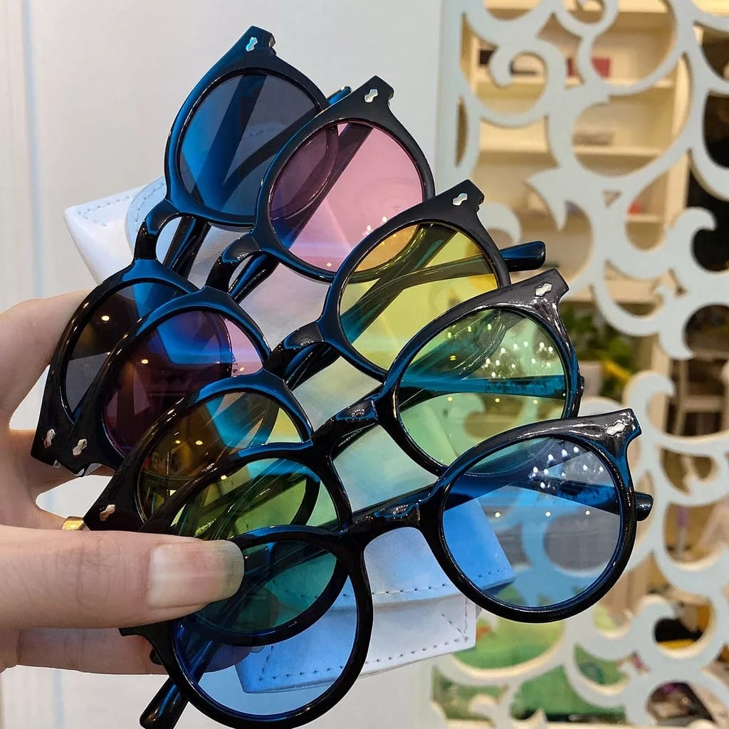 Kacamata Hitam Wanita Pria Anti Radiasi Korea Fashion Sunglasses