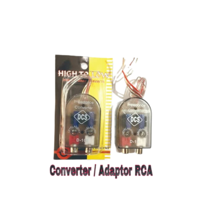 ADAPTOR RCA AUDIO CONVENTOR HIGH TO LOW