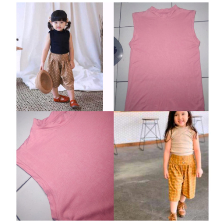 MANSET ANAK BUNTUNG/YUKENSI TANKTOP LEKBONG  MANSET WANITA UNISEX MANSET WANITA TANKTOP ANAK WANITA KAOS KUTANG ANAK UKURAN M BISA COD