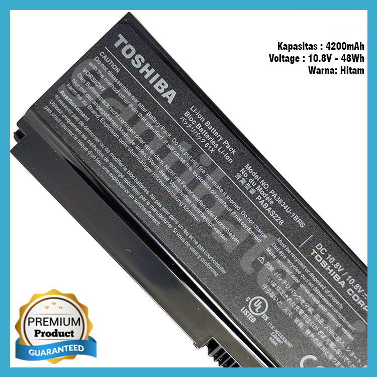 Baterai Toshiba Satellite U400 M300 U405 U405D M305 PA3634