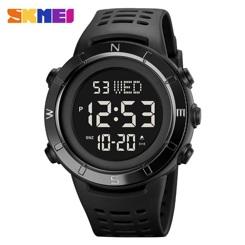 Jam Tangan Pria Digital Sport Watch Alarm Waterproof LED Light Jam Digital Premium Desain Efisien Anti Air