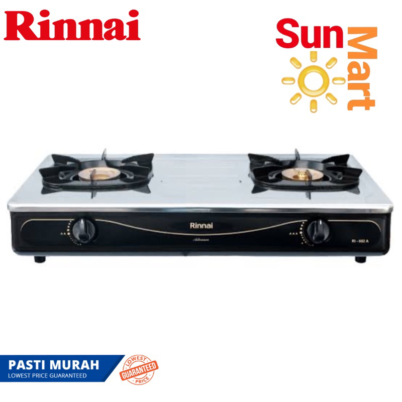 Best Price!! Kompor Rinnai 602 A Kompor Gas 2 Tungku RI 602 A