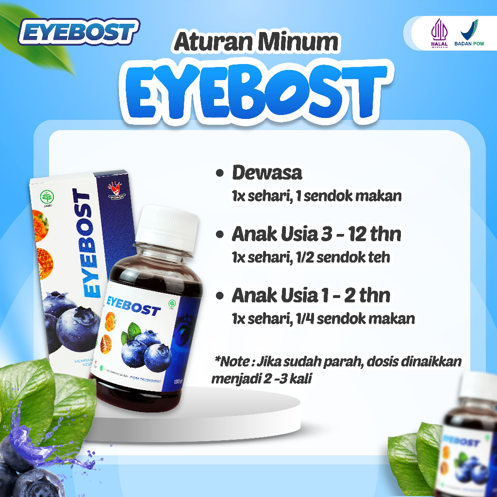 Eyebost Vitamin Mata Original Madu Herbal Alami 130ml