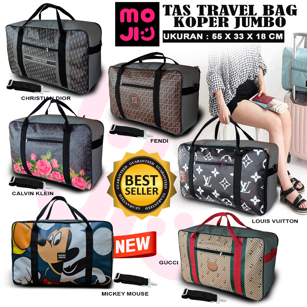 Tas mudik Tas Travel Bag Ukuran Jumbo Tersedia 6 Motif Pilihan - Tas Selempang Pakaian Model Koper Jumbo - Tas Mudik - MOJI