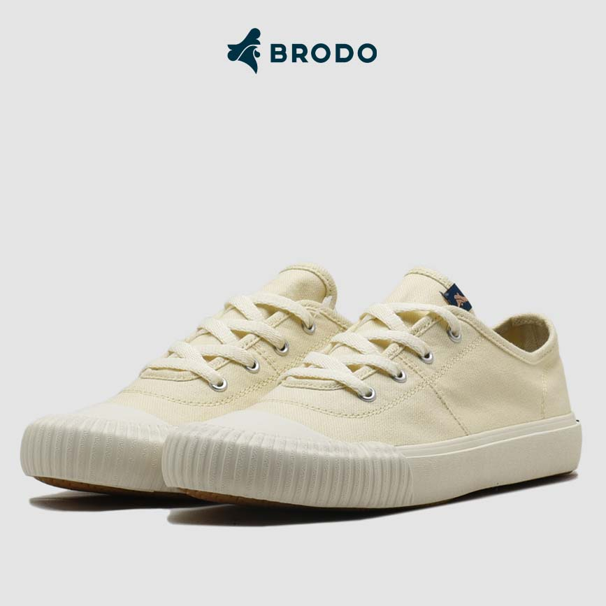 SNEAKERS PRIA SNEAKER BRODO ORIGINAL VULCAN CLASSIC LOW OFF WHITE WS