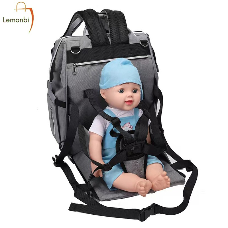 Tempat duduk makan bayi Tas Duduk Makan Bayi Tas Ransel Duduk bayi Tas duduk Bayi Backpack Mom&amp;Baby Bag Multi-Function Diaper Bag