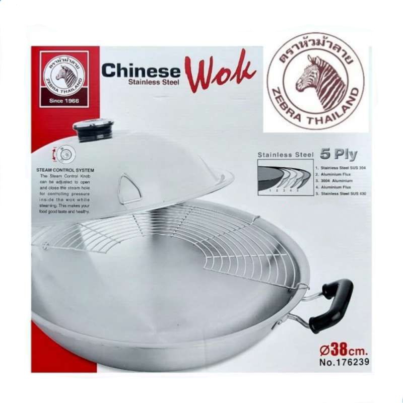 ZEBRA PANCI CHINESE WOK 38CM 176239