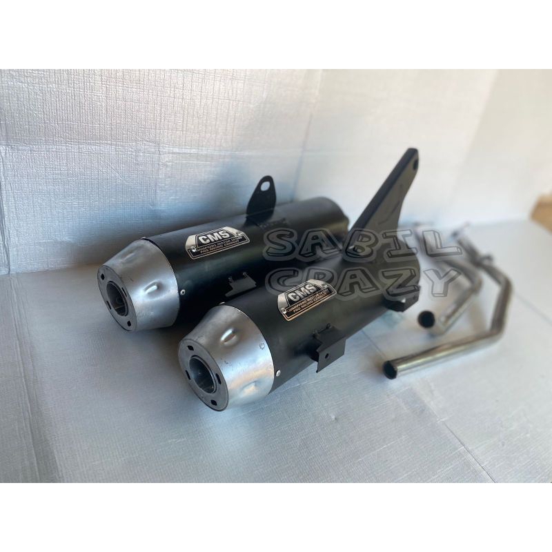 Knalpot copy CMS + end muffler Vario Beat Mio PCX Nmax Aerox Scoopy Genio spin Fino Xeon dll