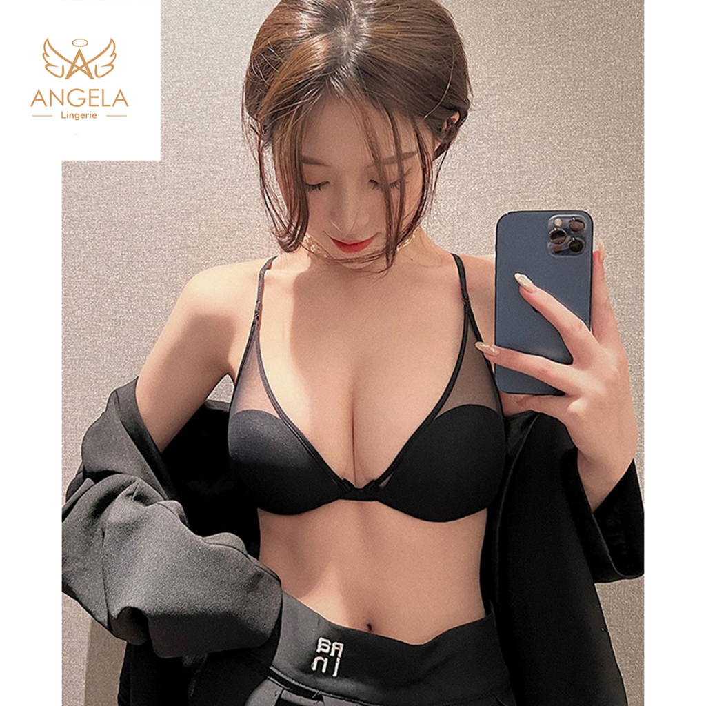 ANGELA PREMIUM JAPAN Bra BH Push Up Set No Kawat Celana Dalam Wanita Bikini Sport Beha Lingerie Korea Fashion Bralette Remaja Perempuan Sexy Pakaian Dalam COD Renang Motif Cewek Pita Bunga Murah Kezia Tali Jumbo