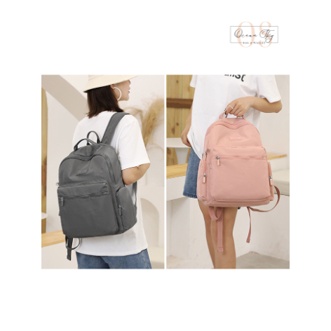 Ocean Sky - COLORFUL FOX 0459 Tas Ransel Wanita Backpack Wanita Remaja Tas Bahan Anti Air muat laptop 15inch