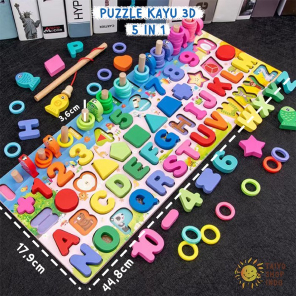 

Kayu 1 Puzzle Berkualitas A Edukasi in Anak Mainan Tingkat Premium 3D Tingkat Dijual Besar 6 - Jumbo 5