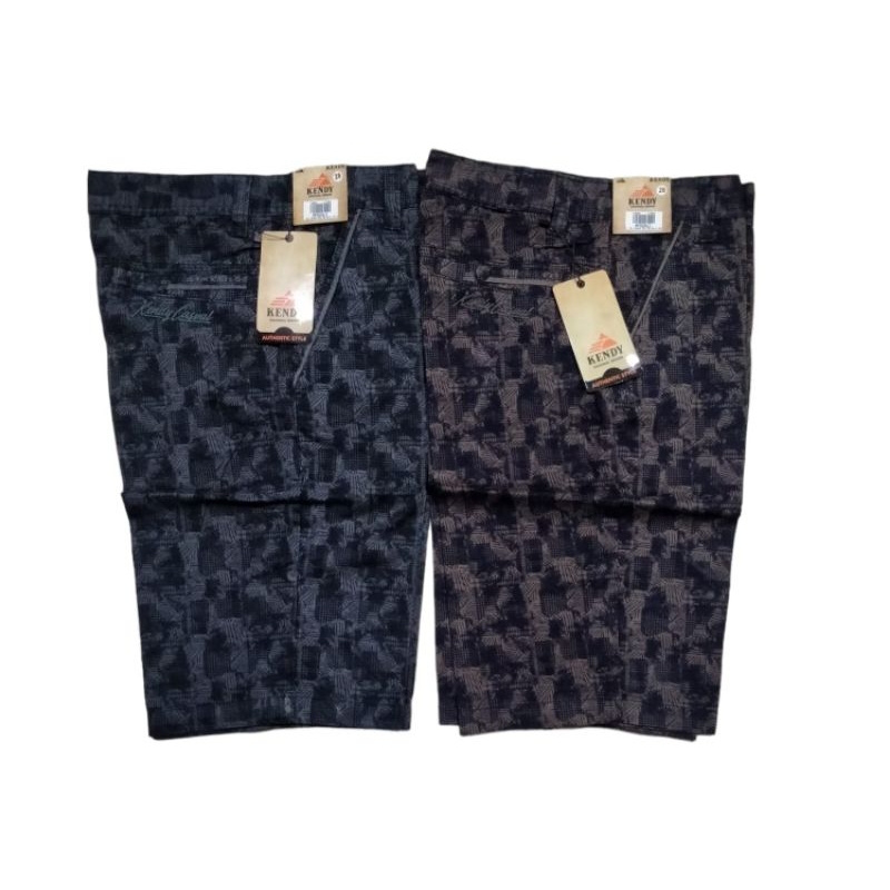 celana kendi motif katun pendek