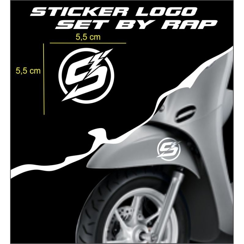 cutting stiker logo set by rap