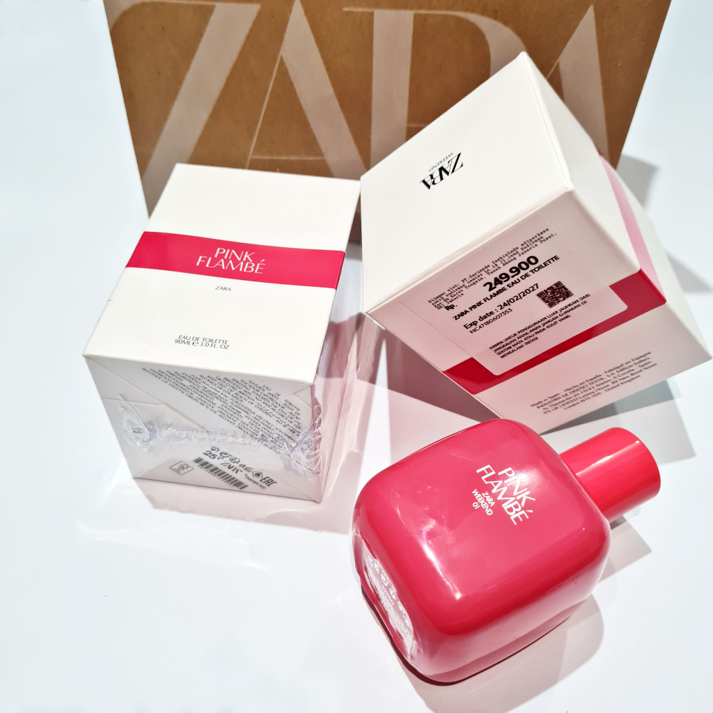 Zara Pink Flambe Parfume original / Zara EDT Parfum 90 Ml