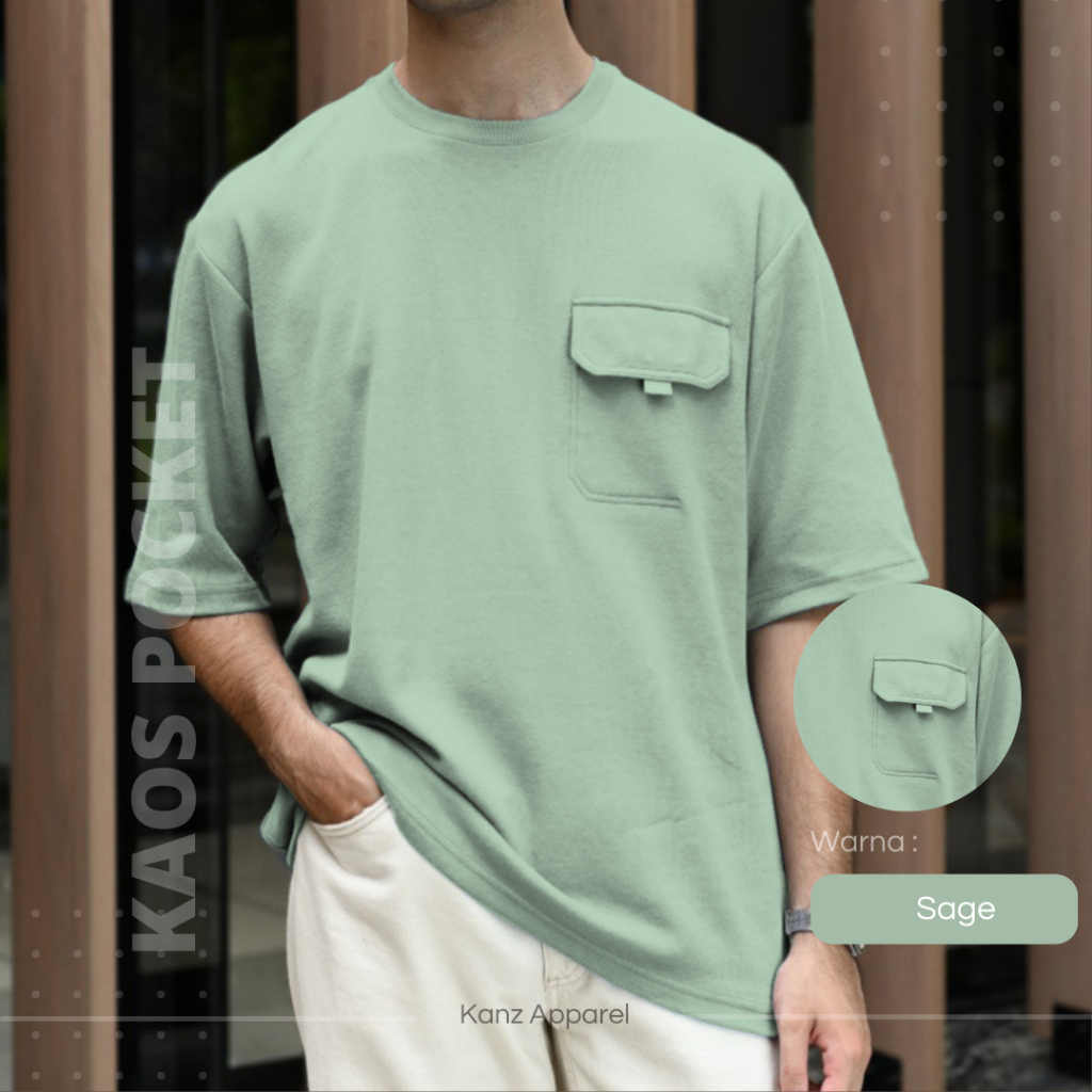 KAOS POCKET OVERSIZED TEES / KAOS OVERSIZED / KAOS POCKET/KAOS POLOS