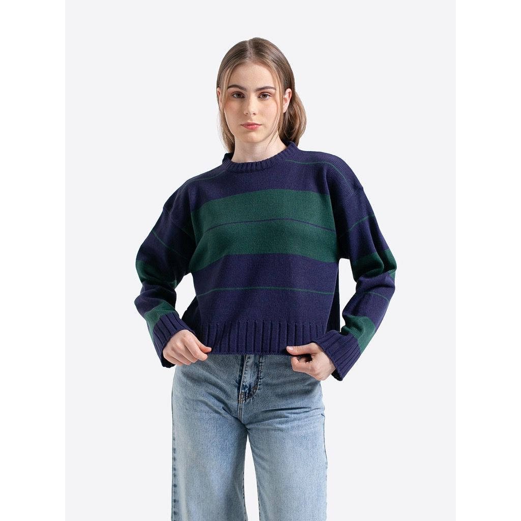 Moruca Knit Crop Sweater Rajut Wanita