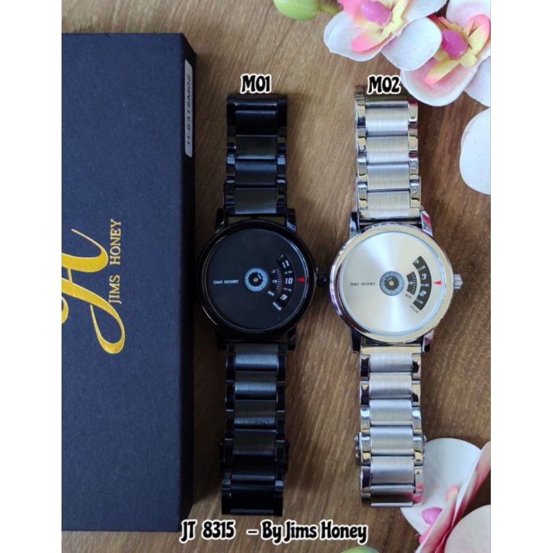 8315 ❤️ GRATIS BOX HITAM ❤️ JAM TANGAN COWOK JIMSHONEY