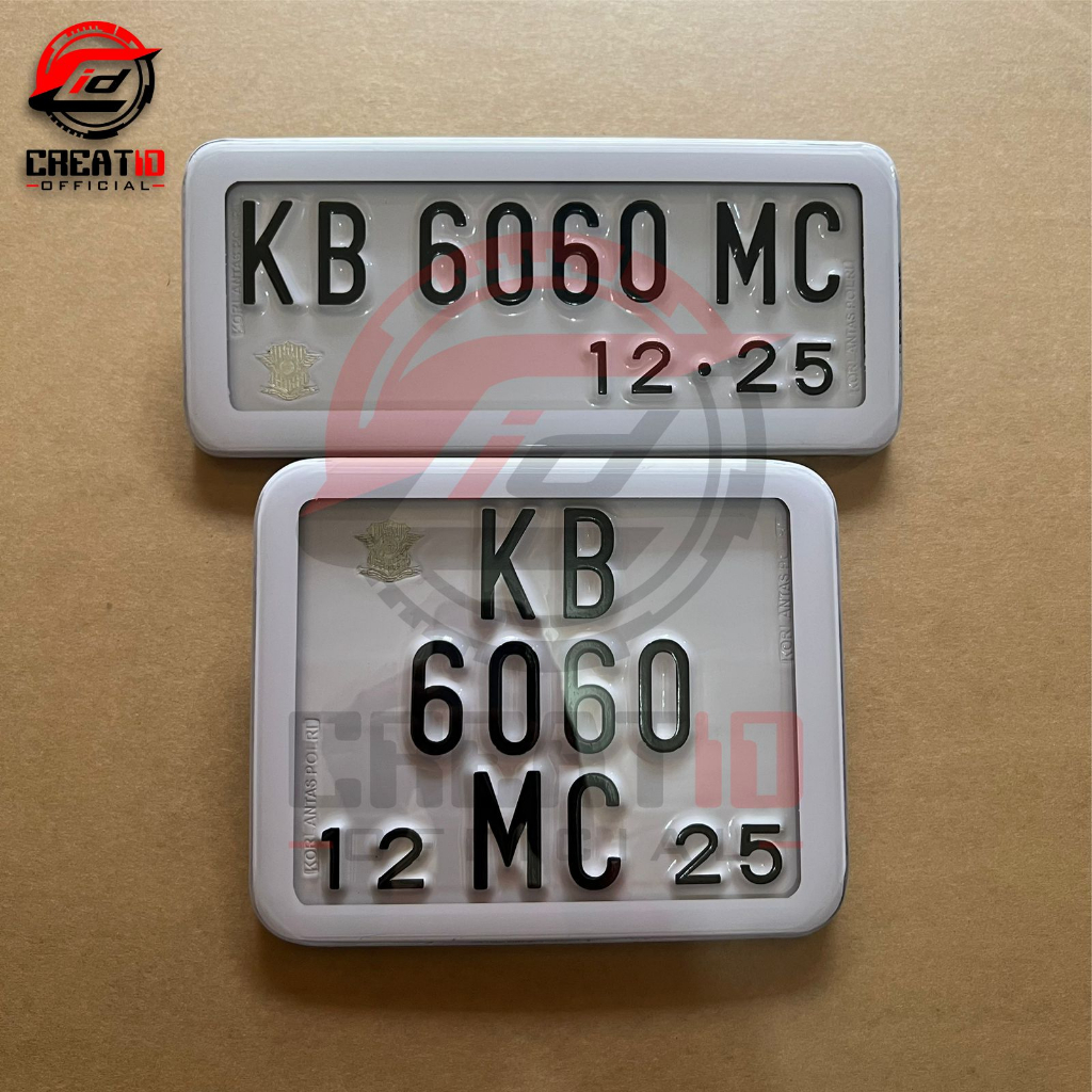 Plat Nomor Vespa Akrilik Cembung