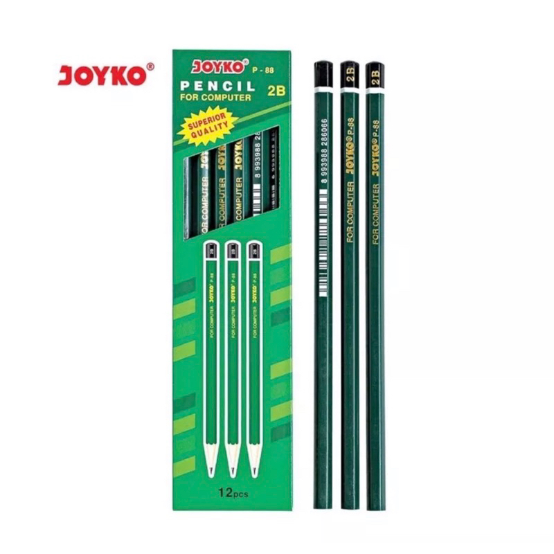 

Pensil 2B For Computer JOYKO hijau harga per lusin 12 Psc