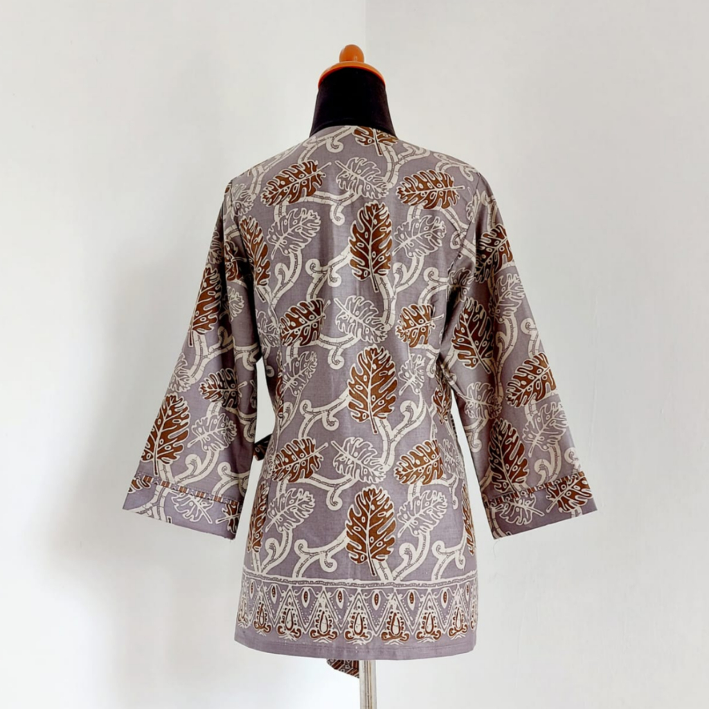 Baju Batik Wanita Modern Atasan Blouse Batik Kerja Kantor Wanita Seragam Batik M L XL XXL