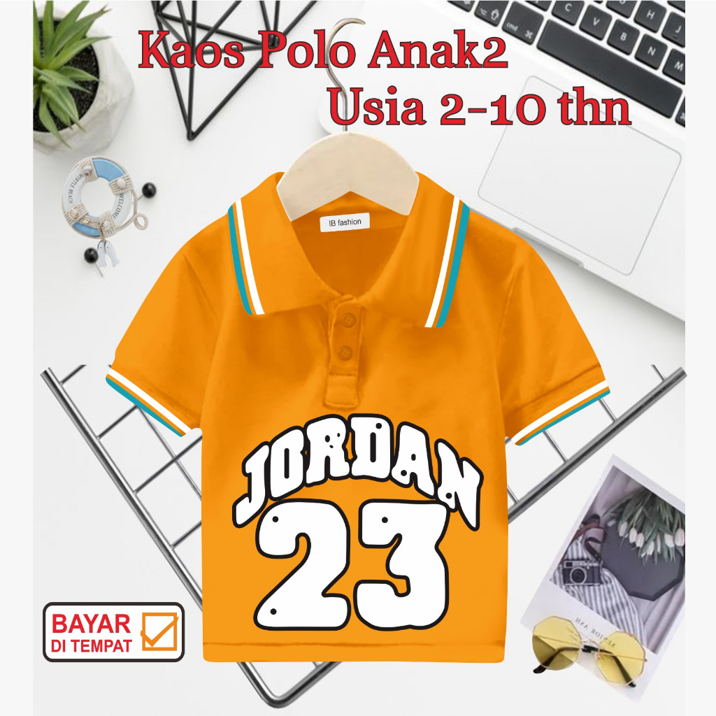 ((IB))KAOS ANAK2 KERAH POLO/JORDAN DIGITAL SABLON