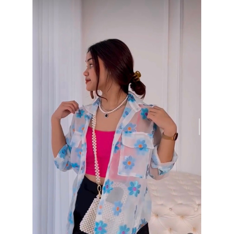 Kemeja Organza Kainkan [PRELOVED] [JUAL CEPAT]