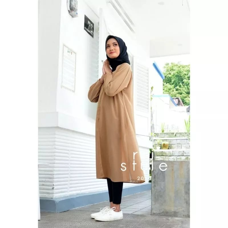 ALEA Outer - Tunik Ceruty - Outer Wanita- Long Outer