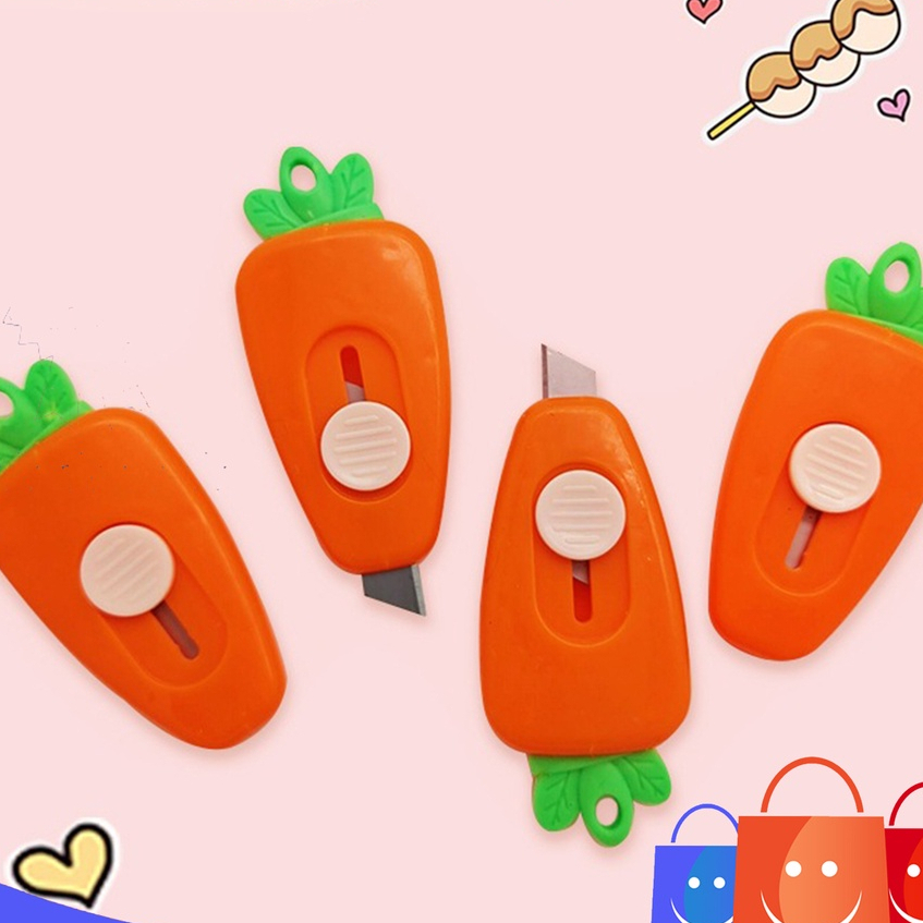 

Pisau Kecil Cutter Mini Karakter Wortel Cutter Travelling Portable Gambar wortel Lucu