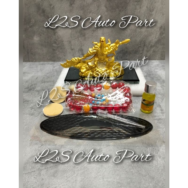 New With Tasbih Pajangan Parfum Mobil General Guan Yu Kwan Kong