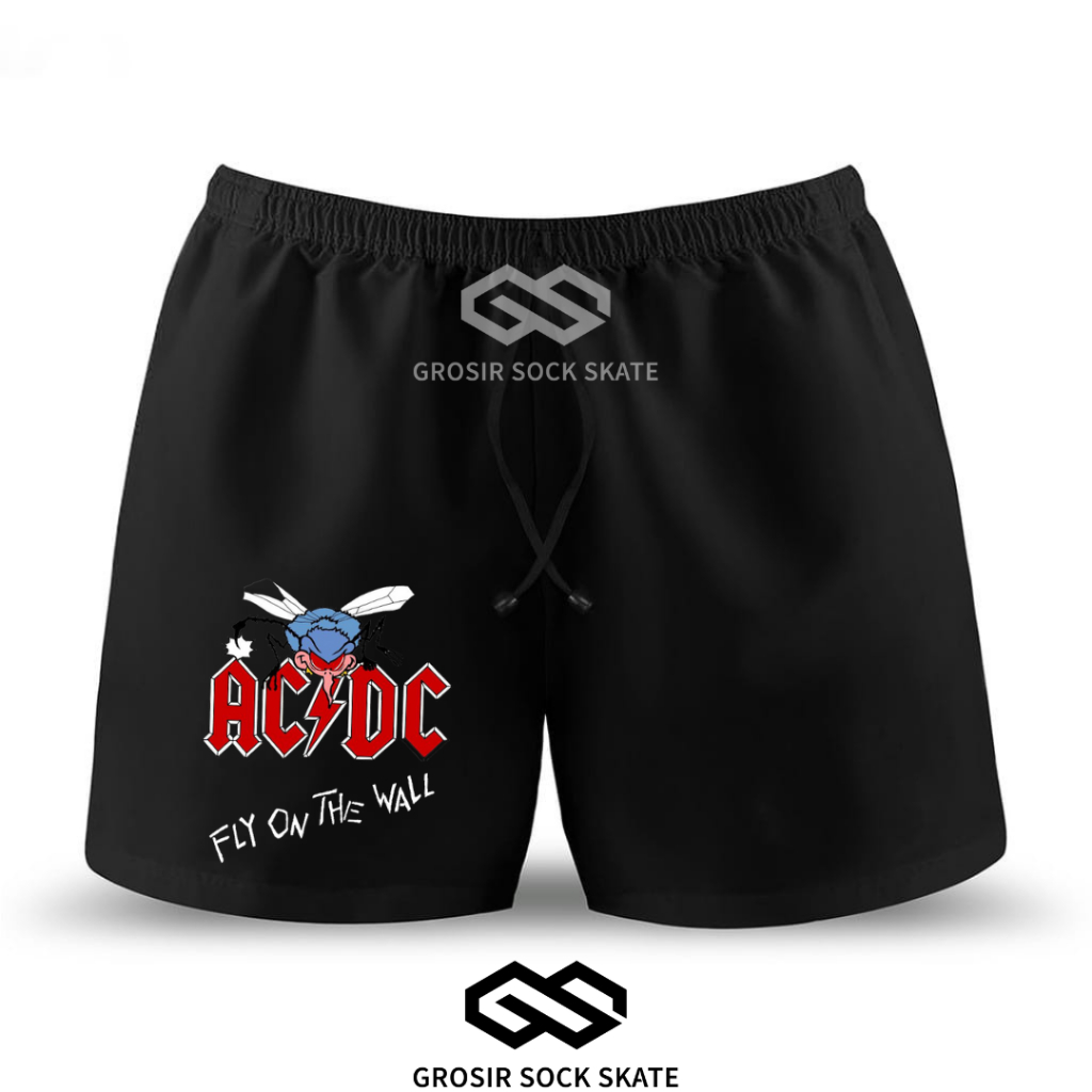 BOXER CELANA PENDEK MUSIC BAND ACDC