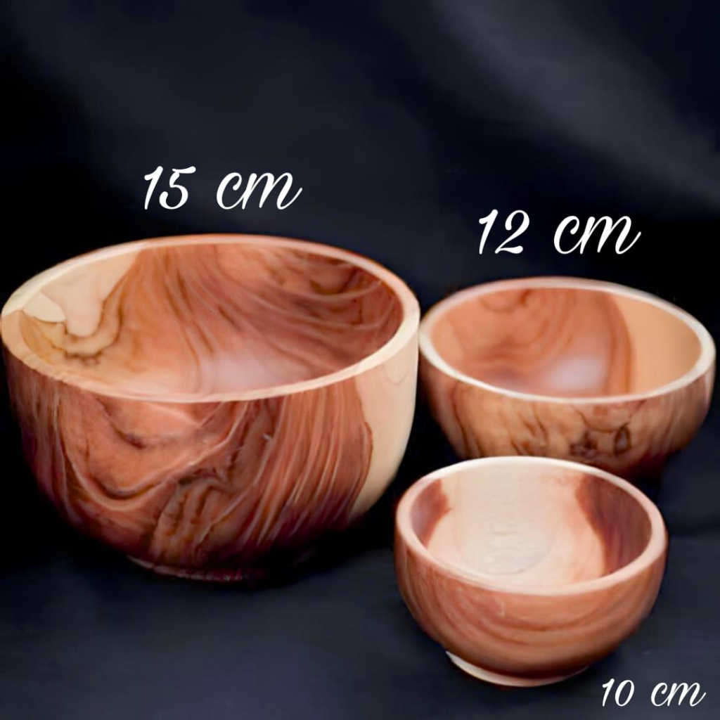 Wooden Bowl / Mangkuk Kayu Jati / Mangkok Kayu Smoothies Bowl