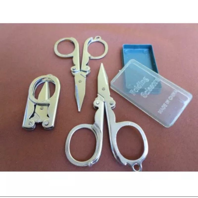 GUNTING KECIL LIPAT / GUNTING MINI STAINLESS / GUNTING LIPAT HERO TRIP SCISSORS