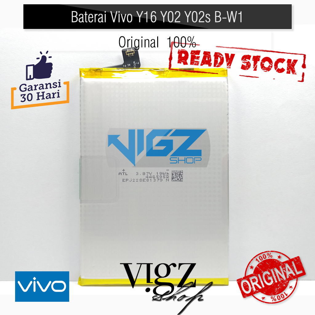 Baterai Vivo Y16 Y02 Y02s B-W1 Original 100%