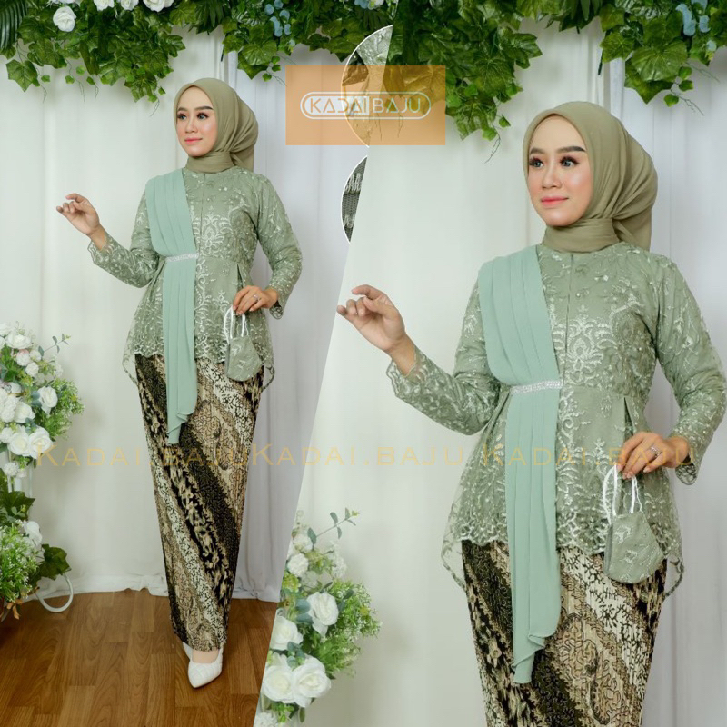 Kadai.baju / Kebaya tunik / Kebaya wisuda / Kebaya kondangan / Set baju pesta wanita