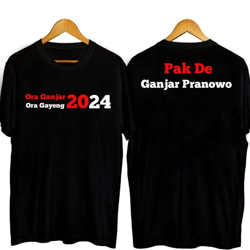 Kaos Ora Ganjar Ora Gayeng 2024 / Kaos Ganjar Pranowo / Kaos Presiden 2024