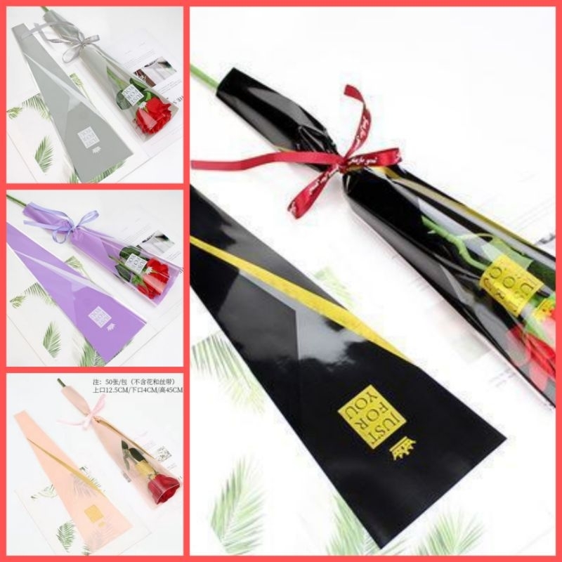 

kantong bunga plastik bijian berkualitas. isi 10 pcs dan 50 pcs