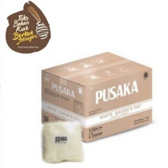 MENTEGA PUTIH PUSAKA 250 GR / MARGARIN WHITE BAKERS FAT / PUTIH LOKAL