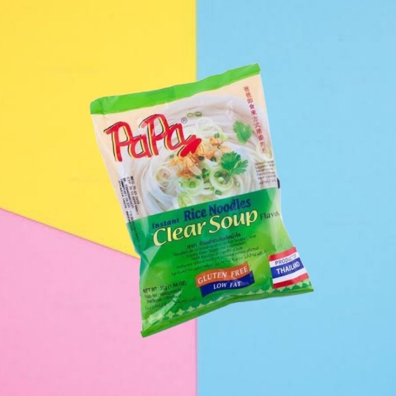 

Papa RICE NOODLES Clear Soup Bihun Kwetiau 55gr