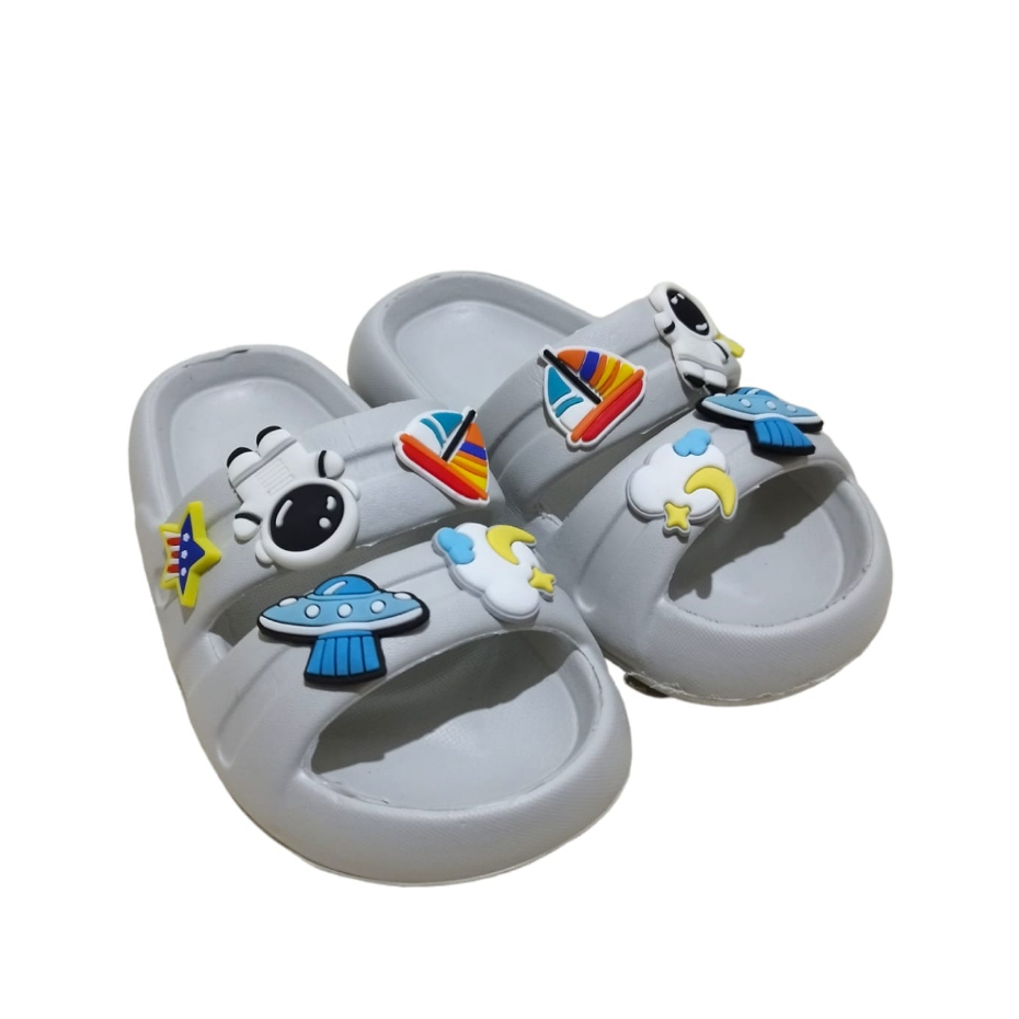 [Tokobig] Sandal Slop Sandal Oricon 245 Anak Laki-Laki Sandal Anak Ukuran 24-35 TOP PRODUK - live pagi siang malam